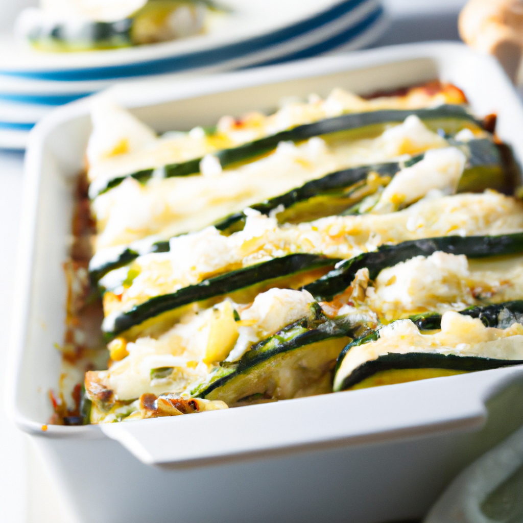 Zucchini And Feta Gratin