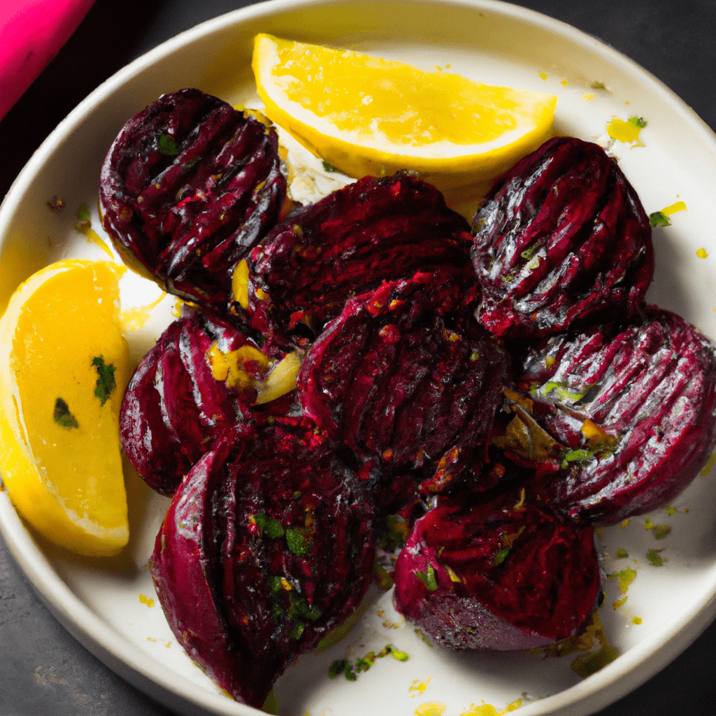 Delicious Lemon and Garlic Roasted Beets Representation of a cookedDelicious Lemon and Garlic Roasted Beets