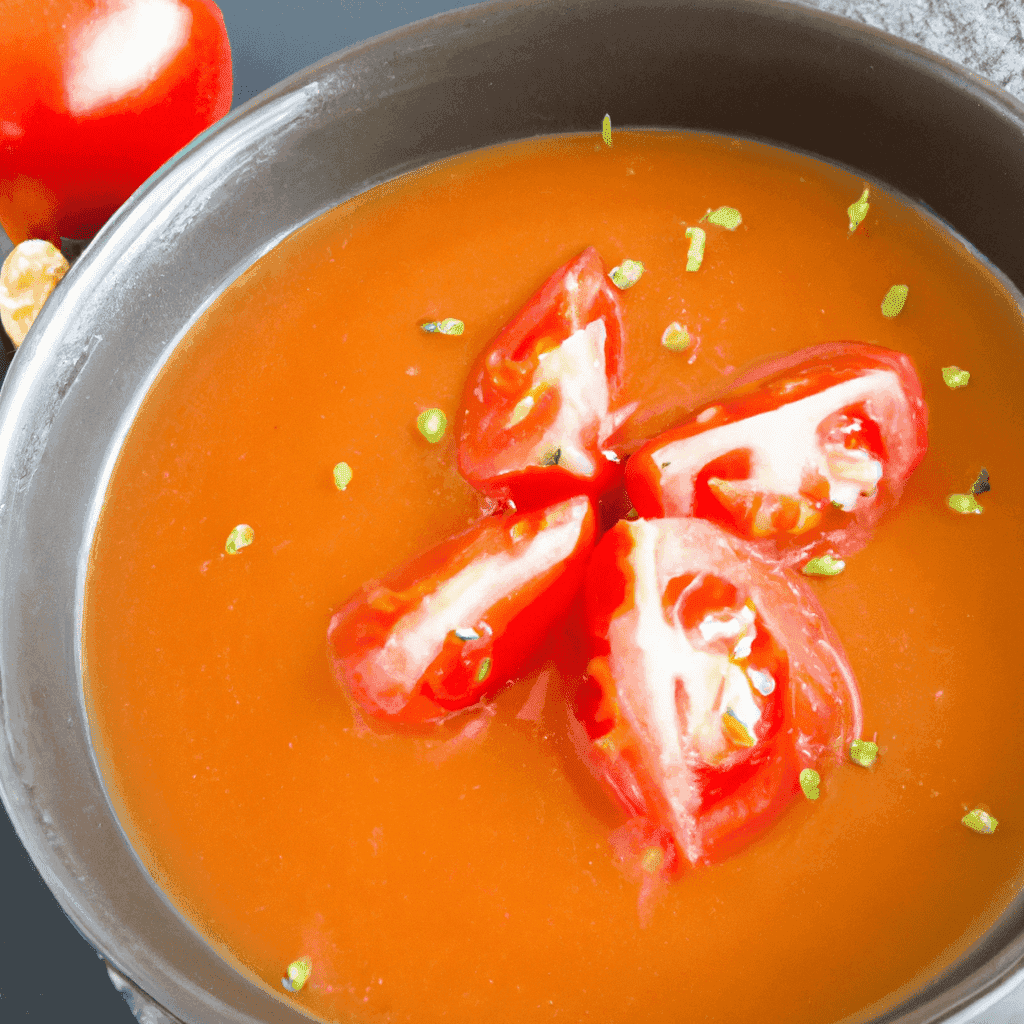 Delicious Tomato Soup Recipe Representation of a cookedDelicious Tomato Soup Recipe