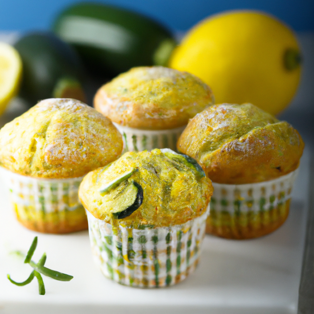 Delicious Zucchini Lemon Muffins Representation of a cookedDelicious Zucchini Lemon Muffins