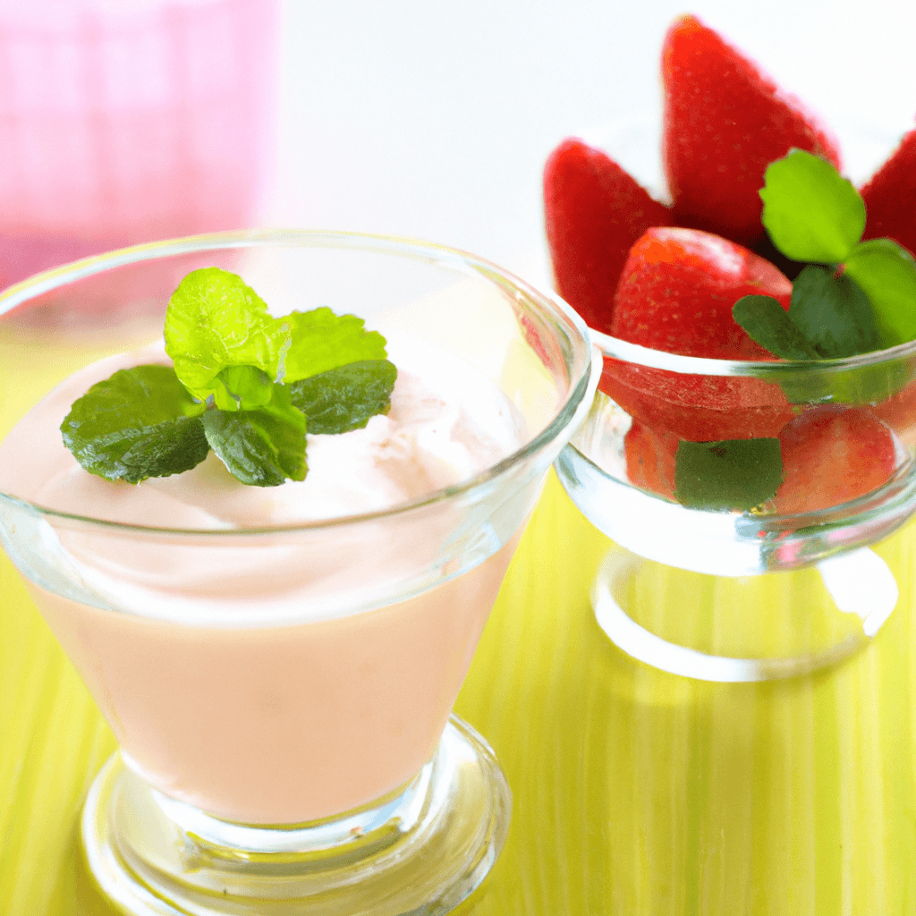 Fruity Pernod and Strawberry Yogurt Dip Representation of a cookedFruity Pernod and Strawberry Yogurt Dip