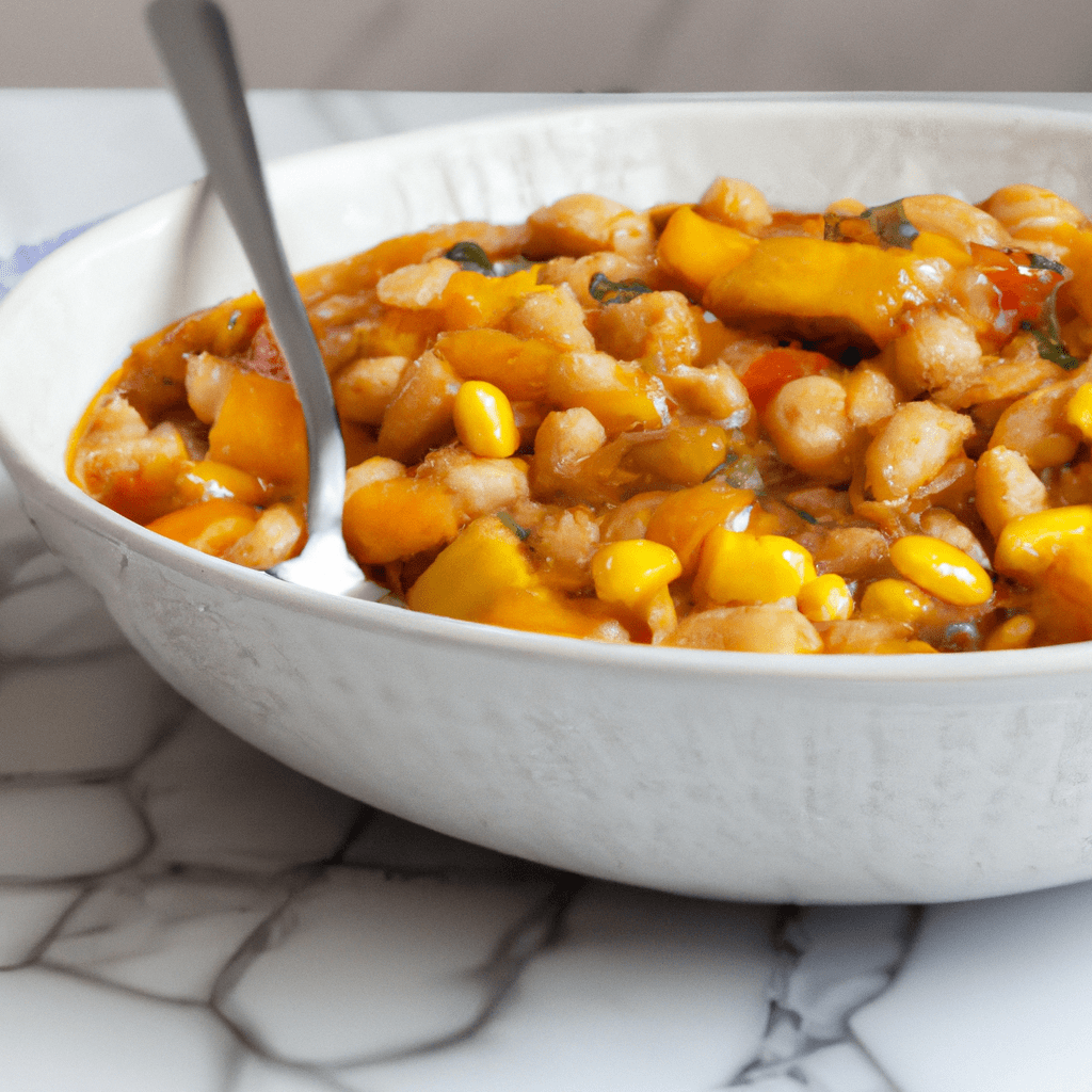 Harvest Succotash: A Delicious Plant-Based Stew Representation of a cookedHarvest Succotash: A Delicious Plant-Based Stew