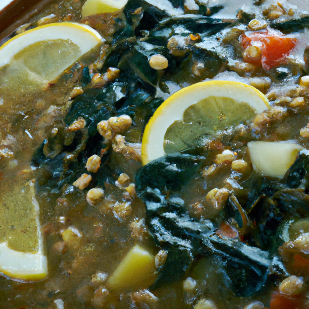 Hearty Lentil & Swiss Chard Soup Representation of a cookedHearty Lentil & Swiss Chard Soup