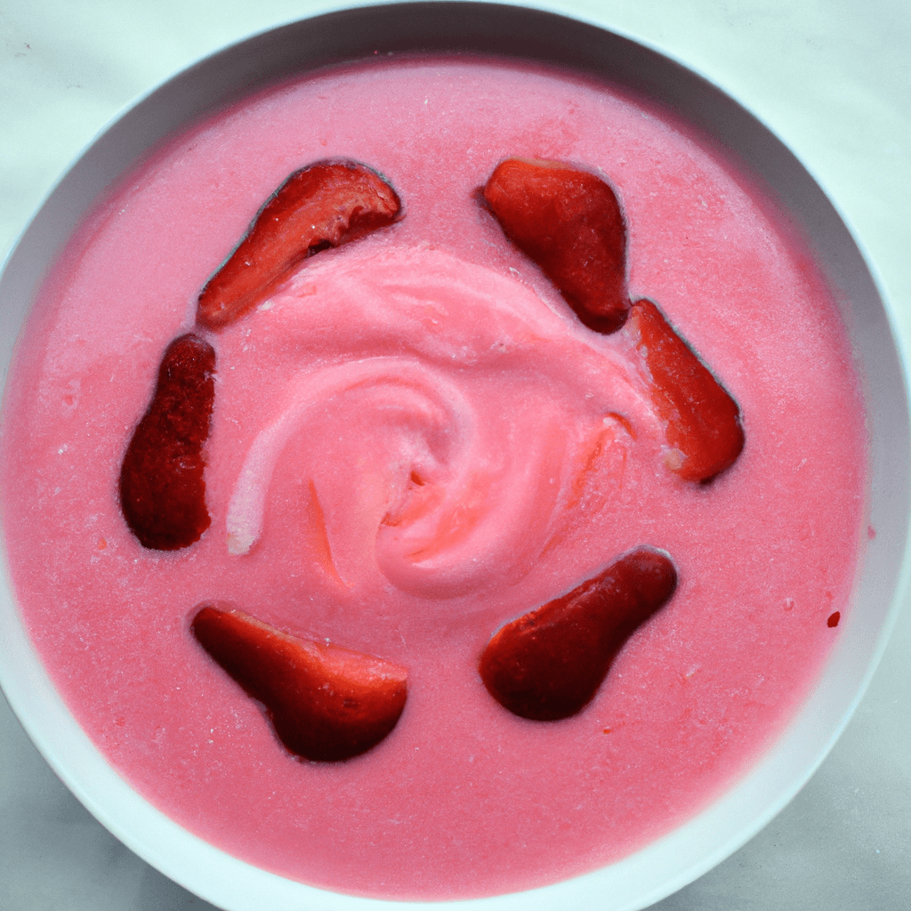 Strawberry Soup #2 – A Refreshingly Sweet & Healthy Soup Representation of a cookedStrawberry Soup #2 – A Refreshingly Sweet & Healthy Soup