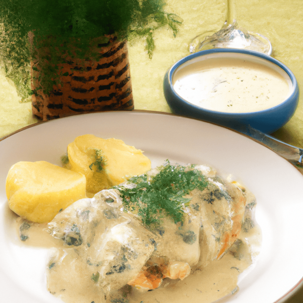 Tantalizing Chicken Picardy with Dill Sauce Representation of a cookedTantalizing Chicken Picardy with Dill Sauce