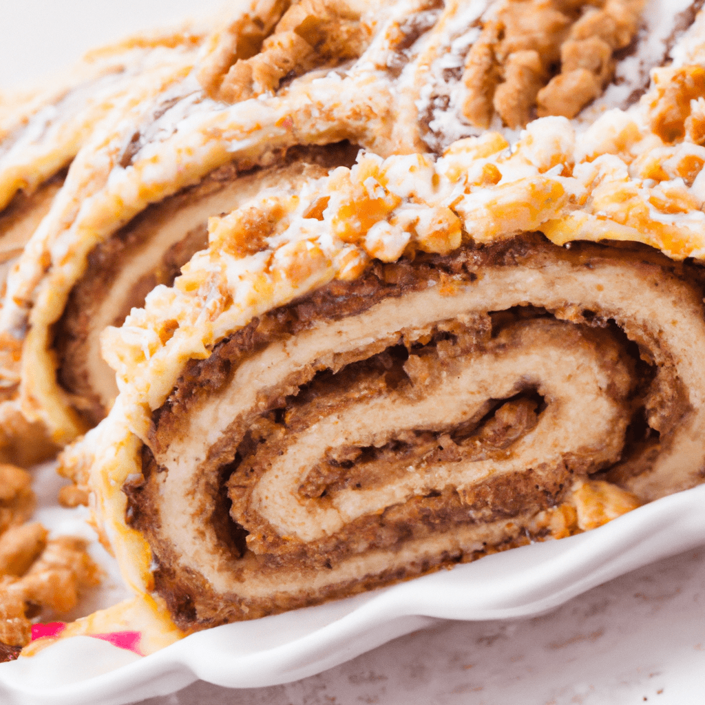 Traditional Austrian Nut Roll Representation of a cookedTraditional Austrian Nut Roll