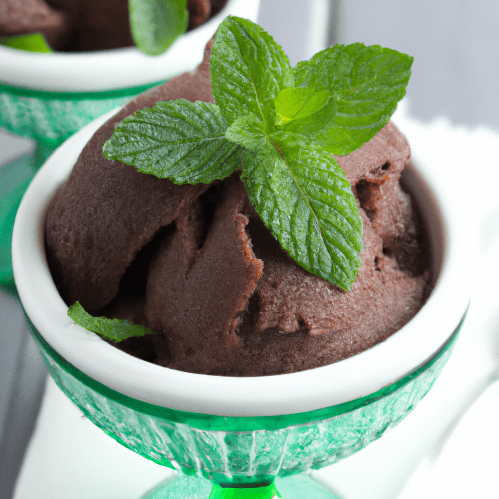 Triple Chocolate-Mint Sorbet Representation of a cookedTriple Chocolate-Mint Sorbet