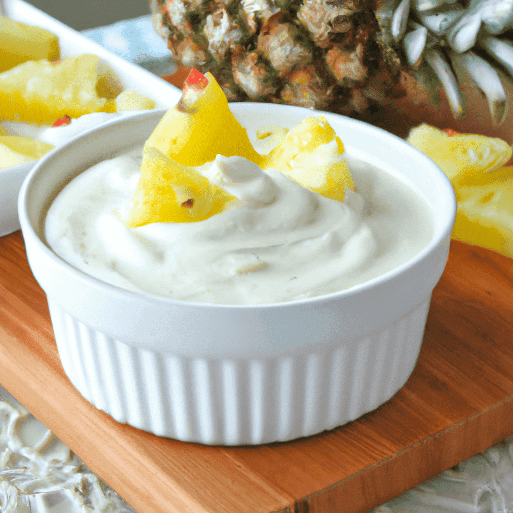 Vanilla Pineapple Yogurt Cheese Dip