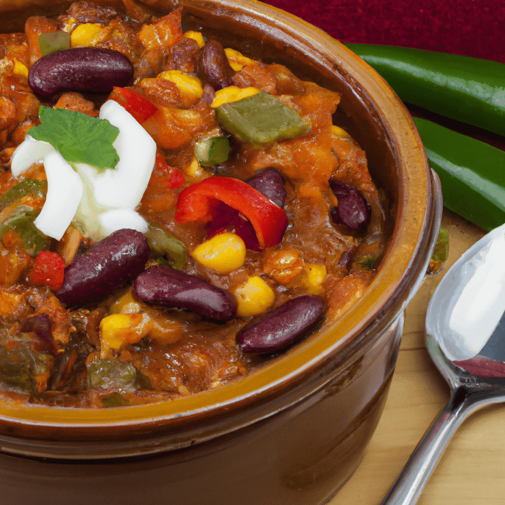 Vegetarian Chili made Simple with a Crockpot Representation of a cookedVegetarian Chili made Simple with a Crockpot