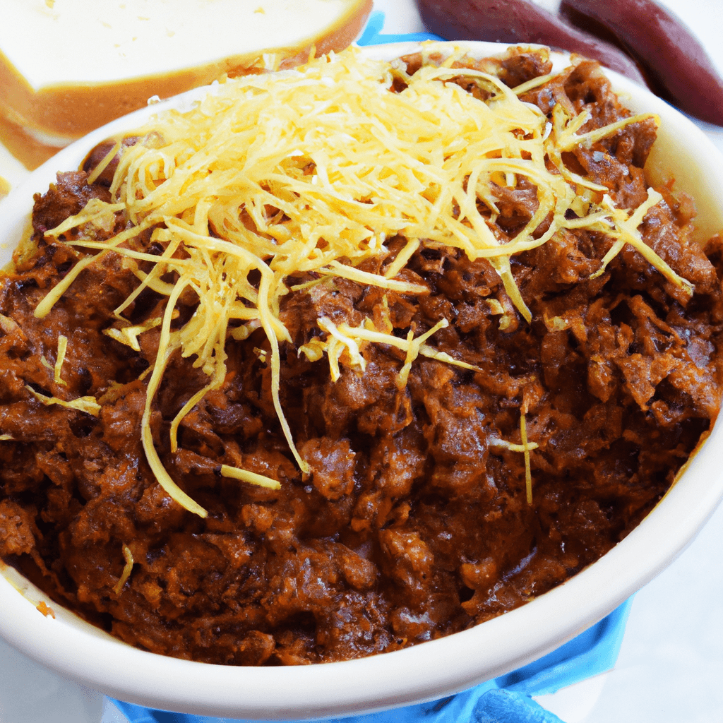 Vegetarian Cincinnati Chili With Soy Crumbles Representation of a cookedVegetarian Cincinnati Chili With Soy Crumbles