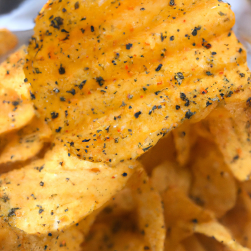 Crispy Peppered Cheese Chips Representation of a cookedCrispy Peppered Cheese Chips