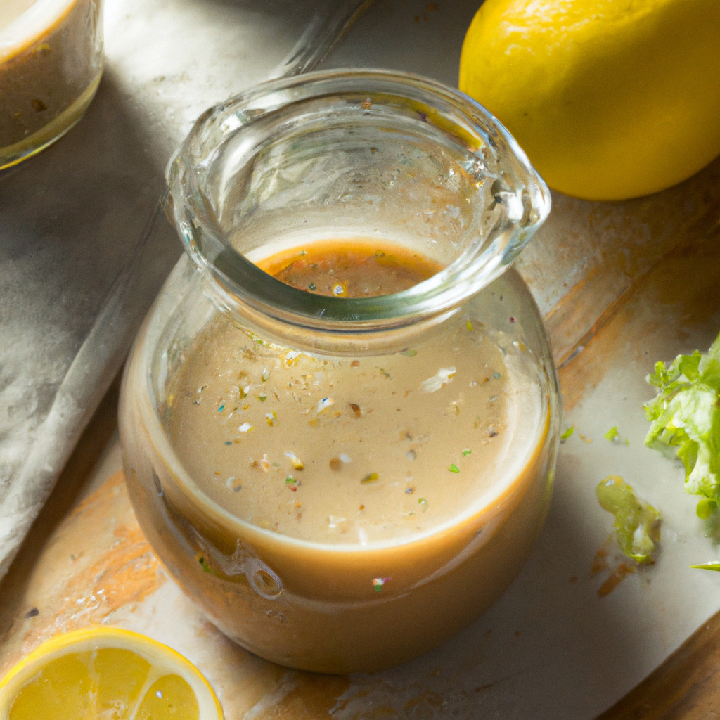 Delicious Homemade Lemon Vinaigrette Salad Dressing