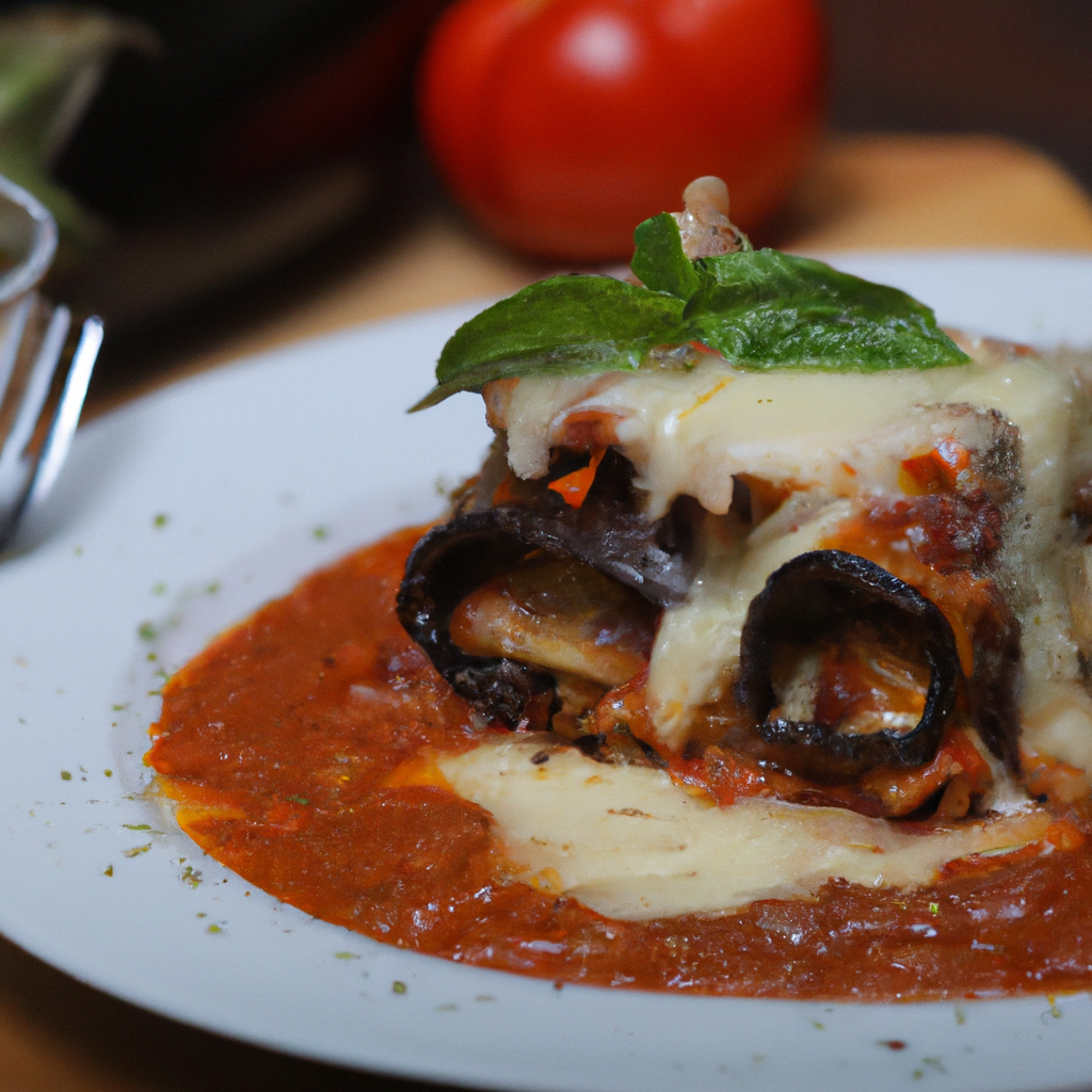 Delicious Eggplant Lasagna Representation of a cookedDelicious Eggplant Lasagna