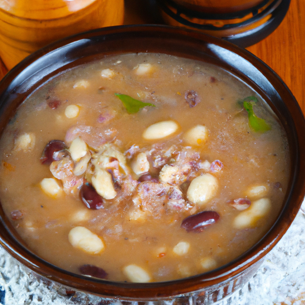 Delicious Russian Bean Soup Representation of a cookedDelicious Russian Bean Soup