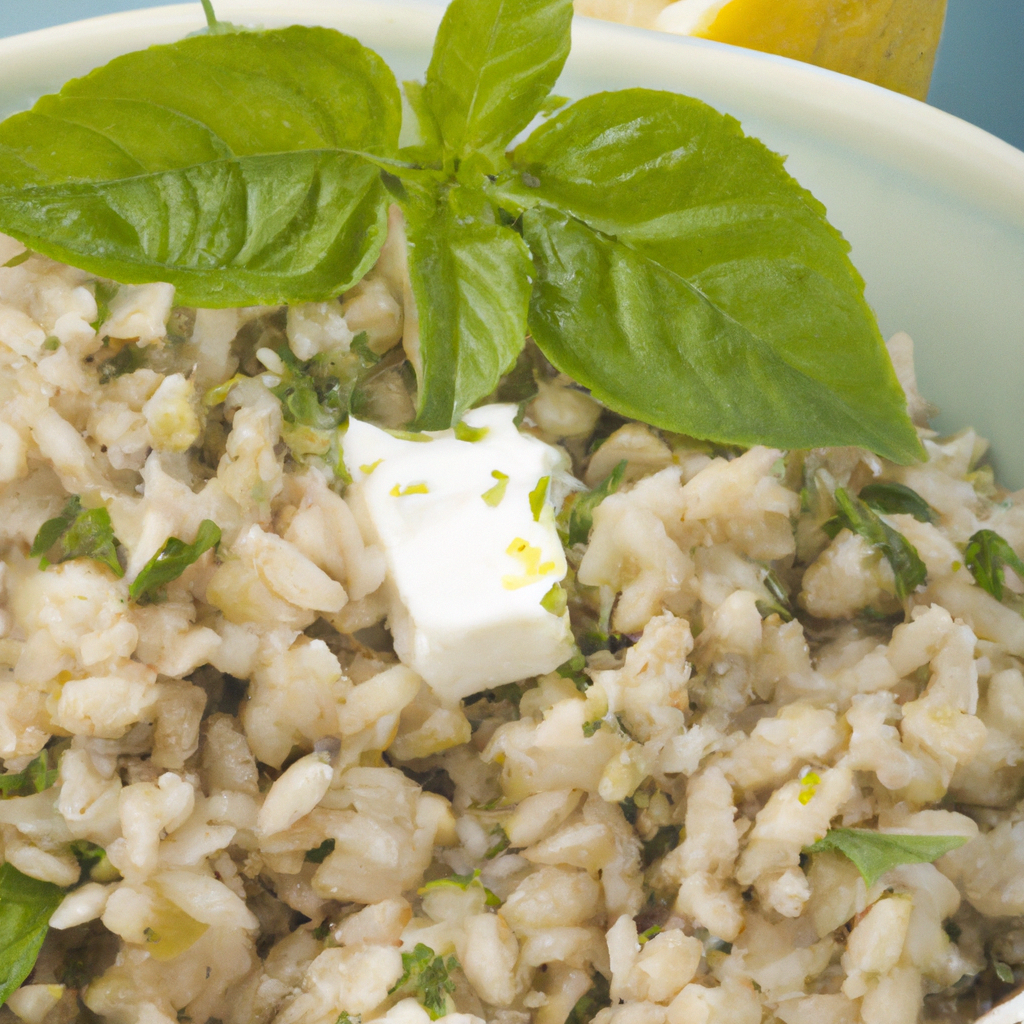 Basil & Lemon Barley with Goat’s Milk Feta Representation of a cookedBasil & Lemon Barley with Goat’s Milk Feta