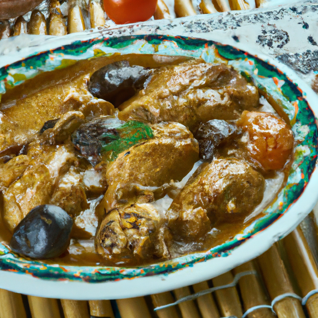 Delicious and Comforting Iran Chicken And Prune Stew Representation of a cookedDelicious and Comforting Iran Chicken And Prune Stew