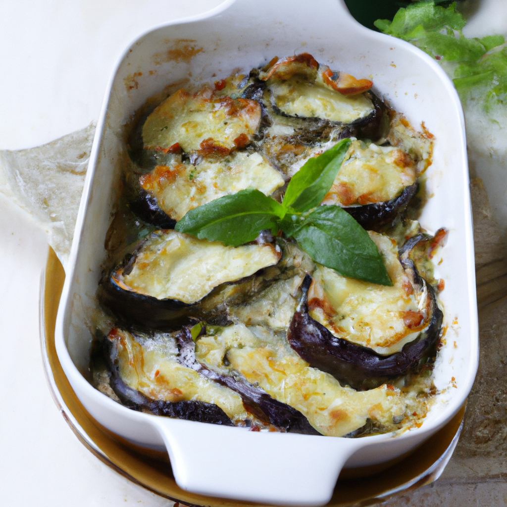 Delicious Eggplant And Cheese Casserole 2450