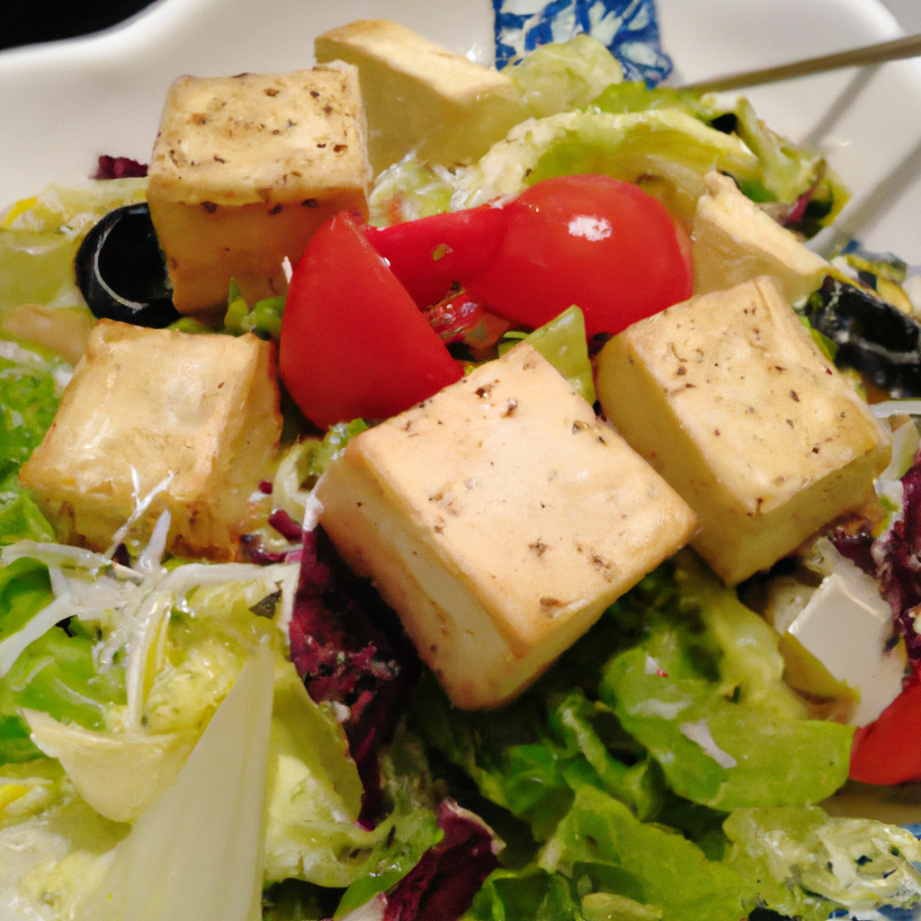 Delicious Tofu Salad Representation of a cookedDelicious Tofu Salad