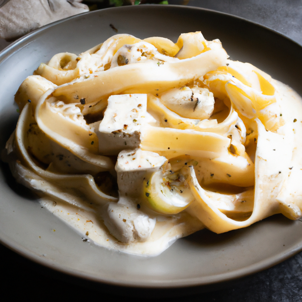 Fettuccine with Silken Tofu Alfredo Sauce