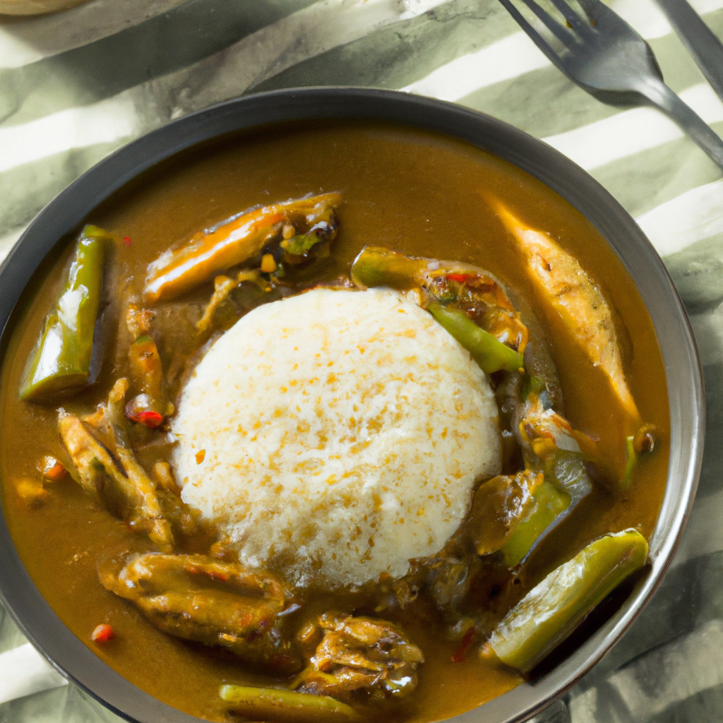 Healthy Okra, Chicken and Crab Gumbo with Rice Representation of a cookedHealthy Okra, Chicken and Crab Gumbo with Rice