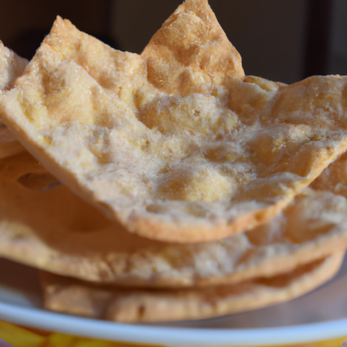 Italian Pita Crisps: A Crunchy and Delicious Snack Representation of a cookedItalian Pita Crisps: A Crunchy and Delicious Snack