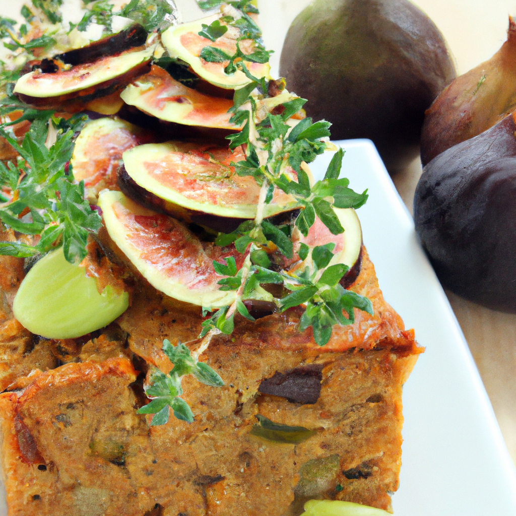 Low Fat Thyme Fig Fruitcake Representation of a cookedLow Fat Thyme Fig Fruitcake