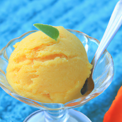Mango Sorbet #4 – A Sweet and Refreshing Tropical Treat Representation of a cookedMango Sorbet #4 – A Sweet and Refreshing Tropical Treat